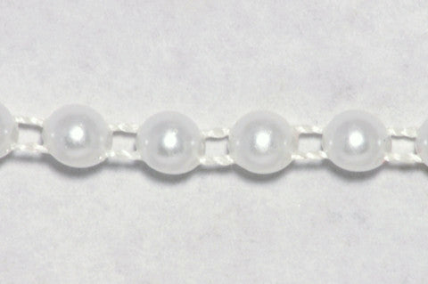 Formosa Crafts - White Pearl String Beads 6mm 36 Yards